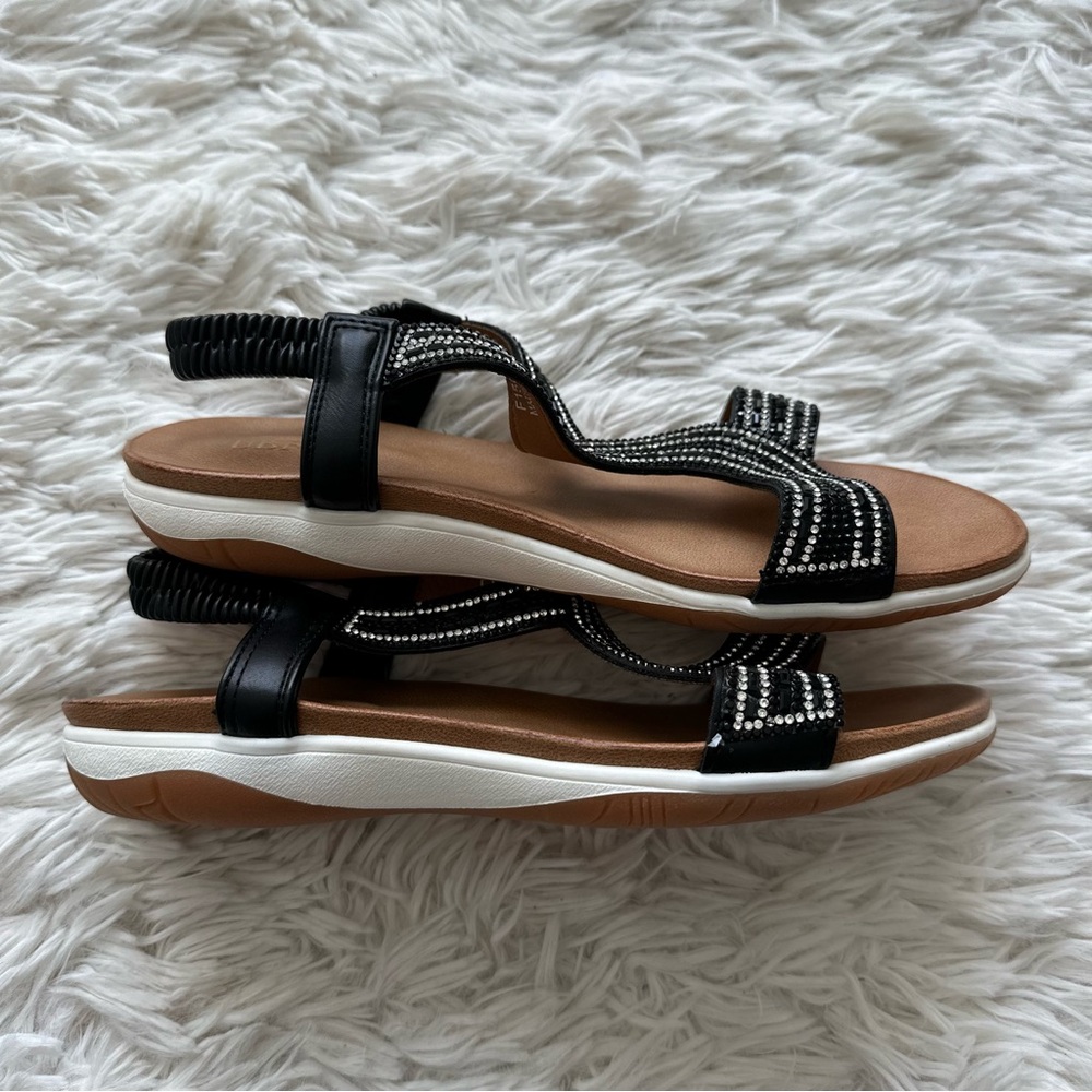 Ubfen Womens Sandal Elastic Ankle Strap Size 6.5 - Picture 4 of 7